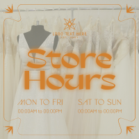 Sophisticated Shop Hours Instagram post Image Preview