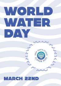 World Water Day Waves Flyer Image Preview