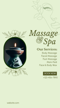 Spa Available Services Instagram Story Design