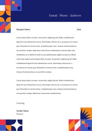 Abstract Professional Business Letterhead Image Preview