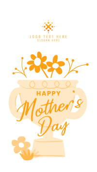 Mother's Day Trophy Greeting Instagram Story Design