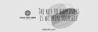 Key to Happiness Twitter Header Design