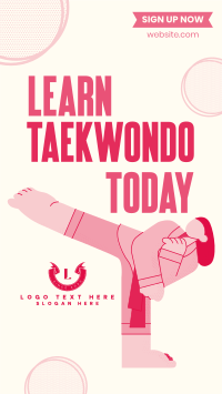 Taekwondo for All Facebook Story Design