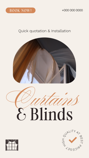 High Quality Curtains & Blinds Instagram story Image Preview