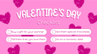 Valentine's Checklist Facebook event cover Image Preview