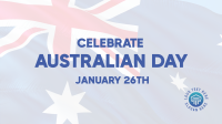 Australian Day Flag Zoom Background Design
