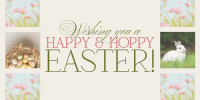 Rustic Easter Greeting Twitter Post Design