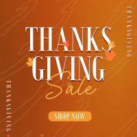 Thanksgiving Autumn Shop Sale Instagram post Image Preview