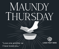 Maundy Thursday Facebook Post Design