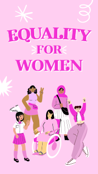 Pink Equality Facebook Story Design