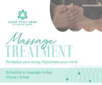 Spa Massage Treatment Facebook Post Design