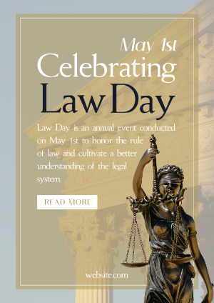 Lady Justice Law Day Flyer Image Preview