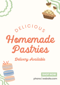 Aesthetic Bakery Illustration Poster Image Preview