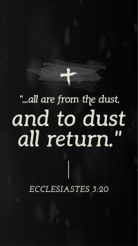 Ash Wednesday Verse TikTok video Image Preview