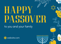 Happy Passover Postcard Image Preview