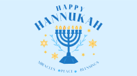 Hanukkah Menorah Greeting Facebook Event Cover Image Preview