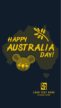 Koala Australia Day Instagram story Image Preview
