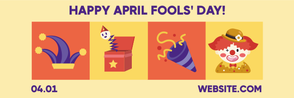 Tiled April Fools Twitter Header Design Image Preview