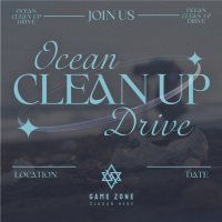 Y2K Ocean Clean Up Instagram Post Design