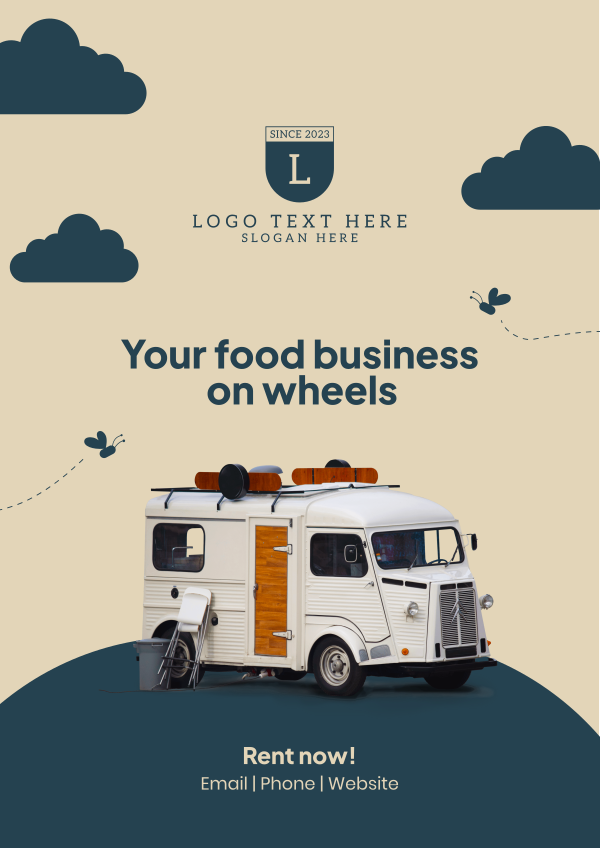 Rent Food Truck Flyer Design Image Preview