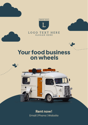 Rent Food Truck Flyer Image Preview