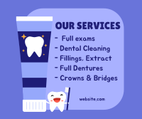 Dental Services Facebook Post Design