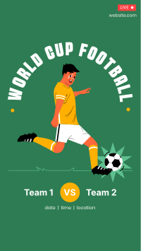 World Cup Live Facebook Story Design