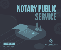 Notary Stamp Facebook Post Design
