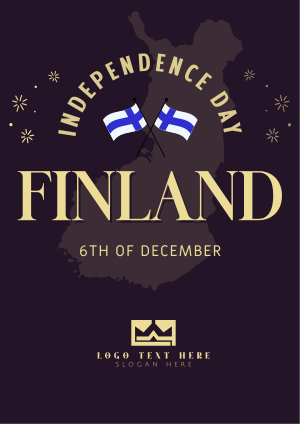 Independence Day For Finland Flyer Image Preview