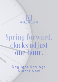 Calm Daylight Savings Reminder Flyer Image Preview