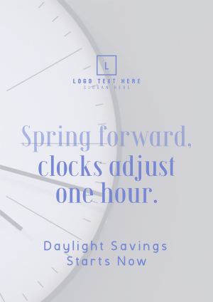 Calm Daylight Savings Reminder Flyer Image Preview