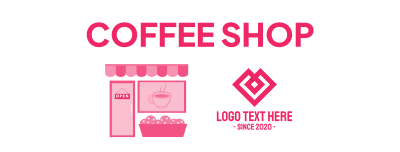 Local Cafe Storefront Facebook cover Image Preview