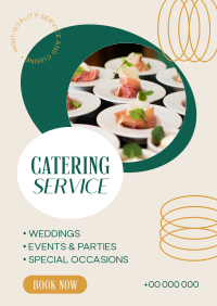 Classy Catering Service Poster Design