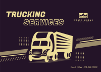 Truck Delivery Services Postcard Image Preview