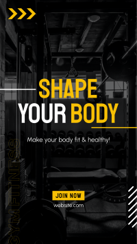 Shape Your Body Facebook Story Design