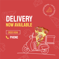 Pizza Delivery Instagram post Image Preview