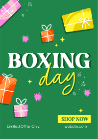 Playful Boxing Day Flyer Design