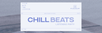 Minimal Chill Music Listening Party Twitter Header Image Preview