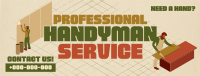 Isometric Handyman Services Facebook Cover Design