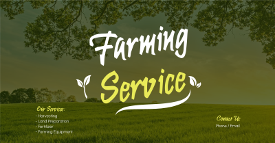 Farming Services Facebook ad Image Preview