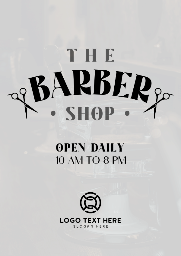Hipster Barber Shop Flyer Design Image Preview