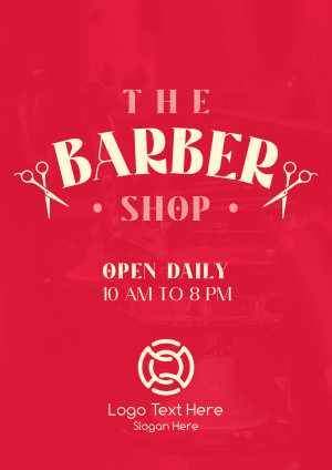 Hipster Barber Shop Flyer