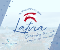 Latvia Independence Day Facebook Post Design