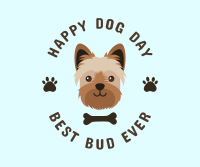 Yorkie Happy Dog Day Facebook post Image Preview