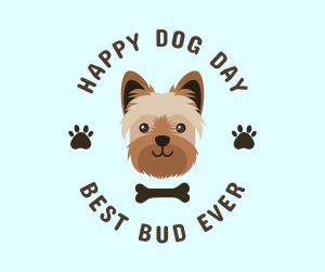 Yorkie Happy Dog Day Facebook post