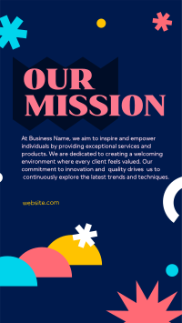 Modern Our Mission Facebook Story Design