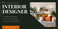 Professional Interior Designer Twitter Post Design