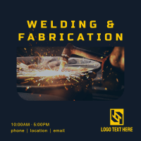 Welding & Fabrication Instagram post | BrandCrowd Instagram post Maker