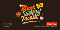 Multicolor Black History Month Twitter post Image Preview