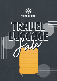 Travel Luggage Discounts Poster Design